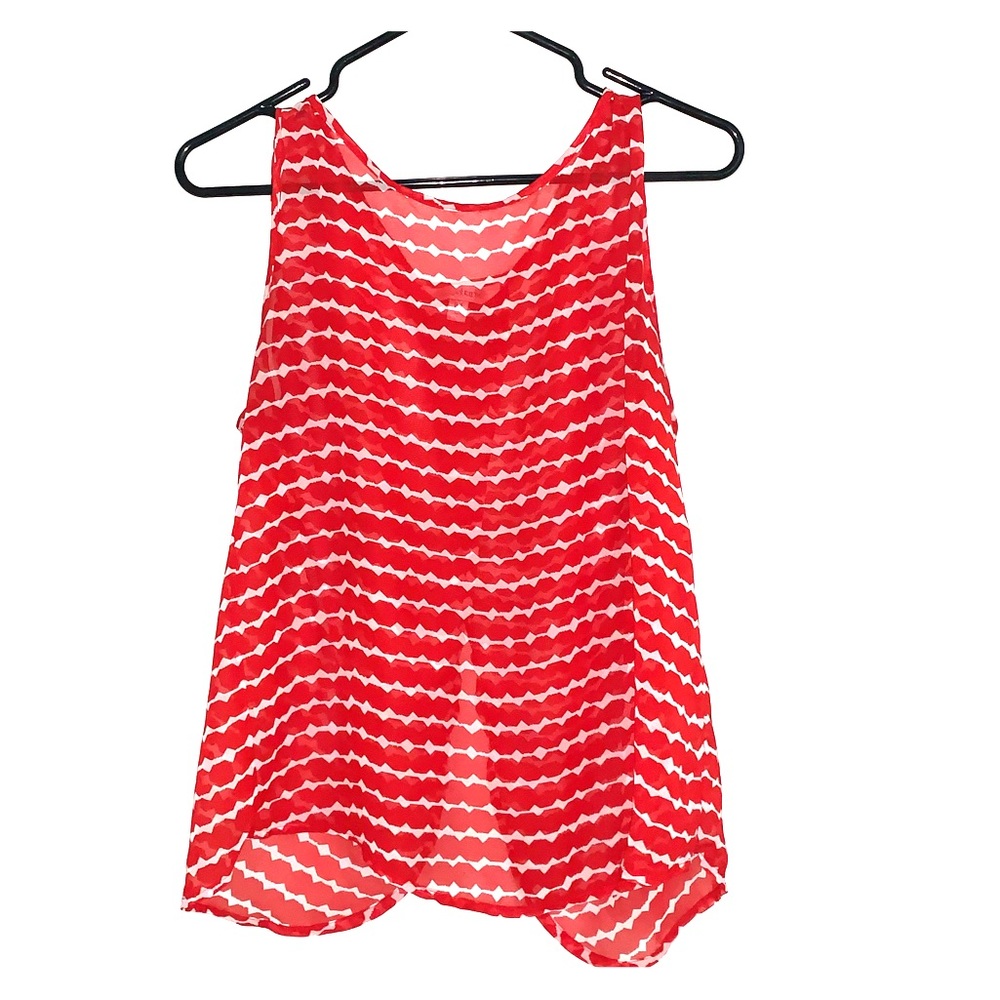 Mesh split back blouse